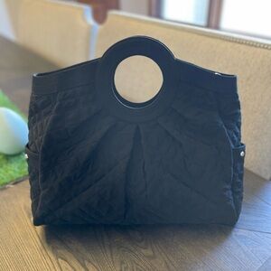 Vera bradley large black quilted tote